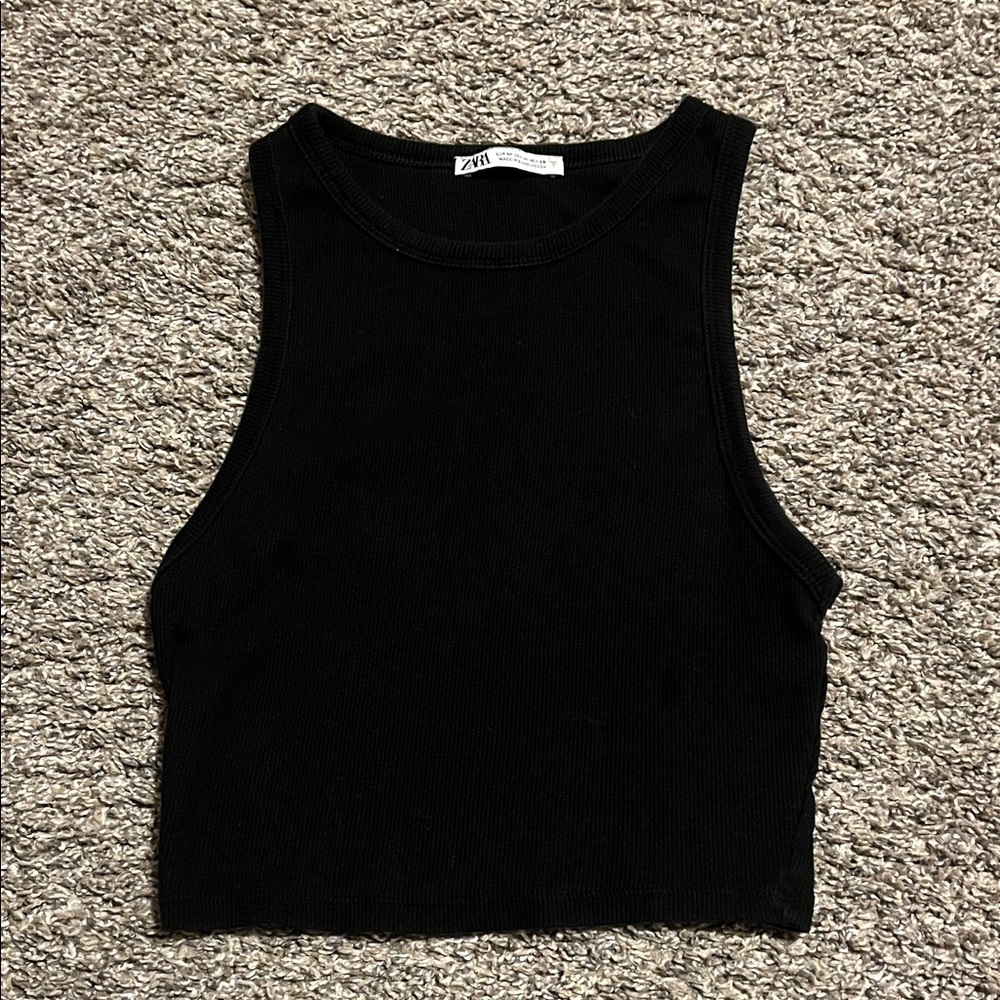 Zara Classic Black Tank top
